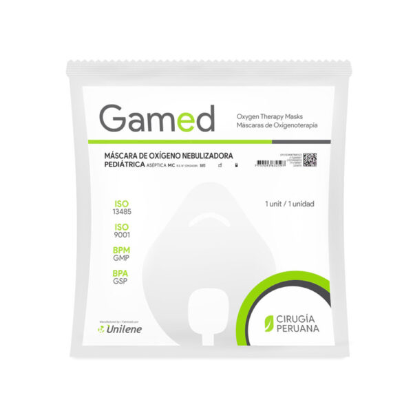 Mascara de Oxigeno Pediatrico Simple Caja x 200 Uni_Gamed