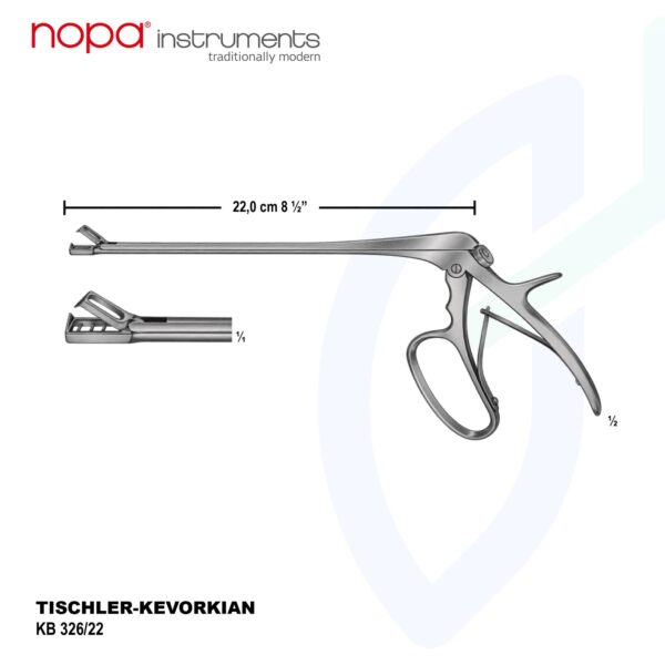PINZA BIOPSIA TISCHLER_KEVORKIAN 22 CM KB 326/22 NOPA