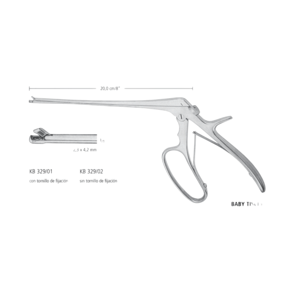 PINZA BIOPSIA BABY TISCHLER CON TORNILLO KB 329/01 NOPA