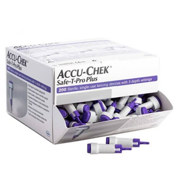 Lancetas Adulto Retractil_Safe T Pro Plus_Accu-Check Caja x 200 Uni