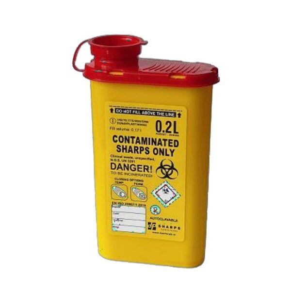 Caja / Contenedor Plastico Amarillo 0.2 lt POCKET-SERIES_Cajon x 100 Uni