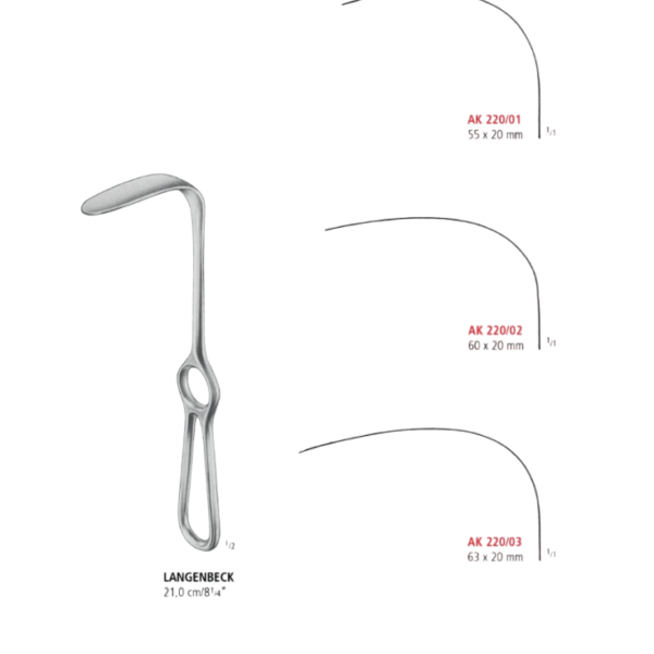 SEPARADOR PARTES BLANDAS LANGENBECK 21 CM_ AK 220/01-NOPA