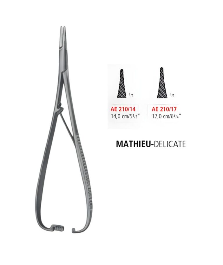 Mathieu Delicate PINZA PORTA AGUJA MATHIEU DELICATE 17,0 CM_AE 210/17_NOPA - Respira ...