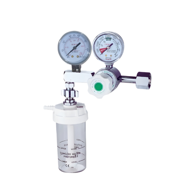 Regulador de Oxigeno CGA 540 doble Reloj_Alto Flujo_CHN