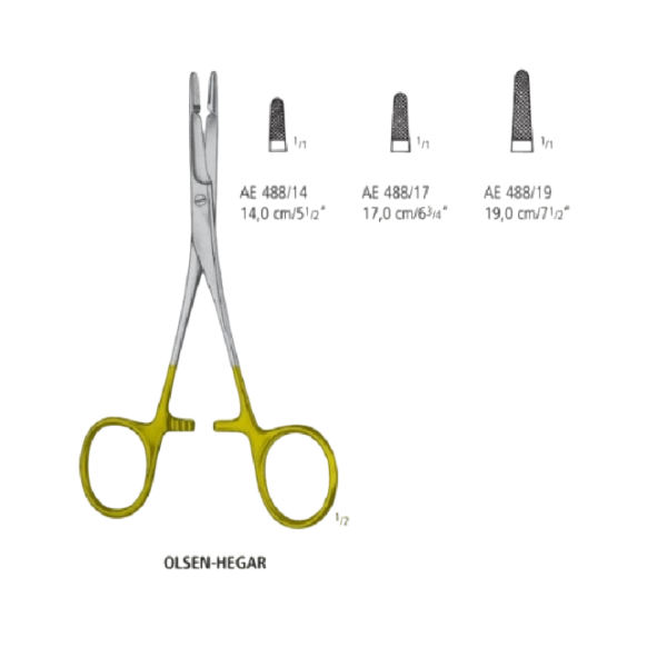 PORTA AGUJA OLSEN HEGAR 14CM_ AE 488/14-NOPA