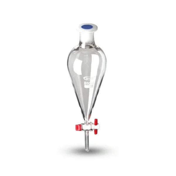 PERA DE DECANTACION CON TAPA PLASTICA DE VIDRIO BOROSILICATO 3.3 DE 1000ml CAJA X 100Uni - GIARDINO