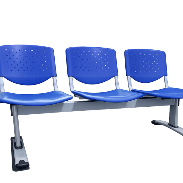SILLA DE ESPERA CON ASIENTO DE POLIPROPILENO 3/1