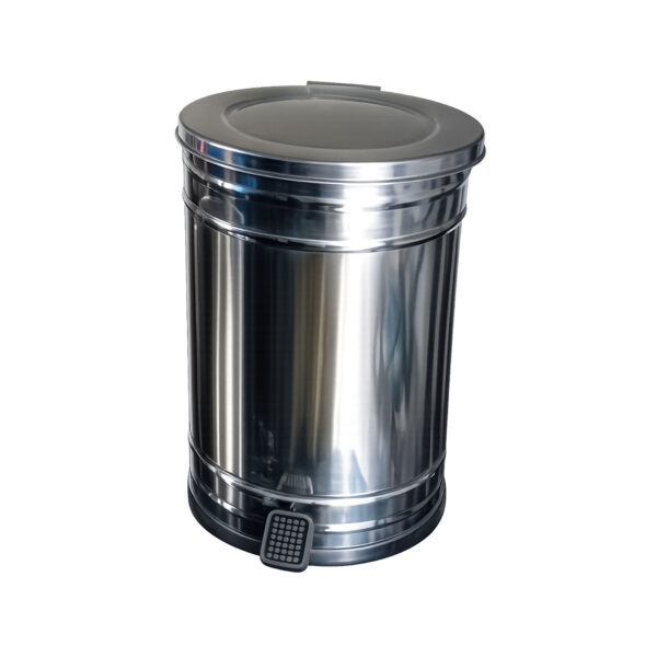 TACHO CON PEDAL 24x38 cm_ ACERO INOXIDABLE 12L