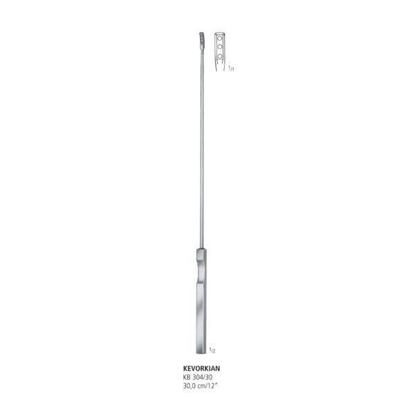 CURETA KEVORKIAN PARA BIOPSIA 30 CM KB 304/30 NOPA