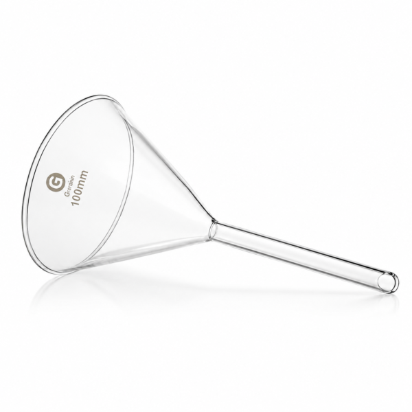 EMBUDO DE VIDRIO BOROSILICATO  3.3 DE 100mm CAJA X 100Uni - GIARDINO