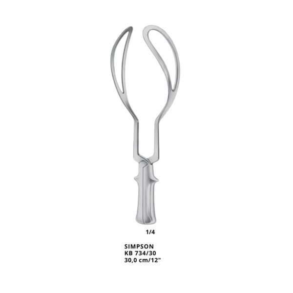 FORCEPS OBSTETRICO SIMPSON_30CM_KB 734/30-NOPA