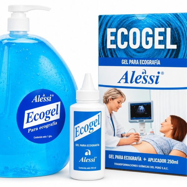 Gel de Ultrasonido y EKG Celeste_ECOGEL Galon-ALESSI
